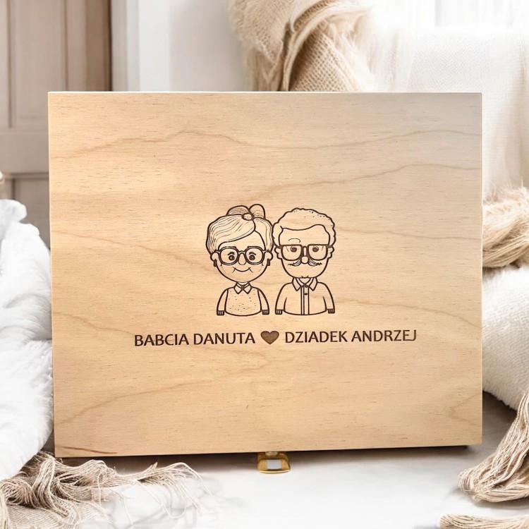 Drewniane pudełko z grawerem – prezent personalizowany